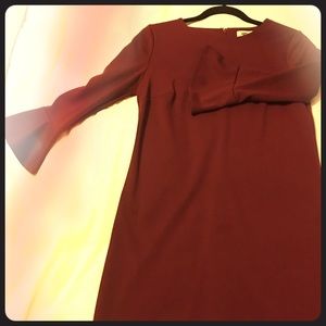 Old navy maroon bell sleeve dress